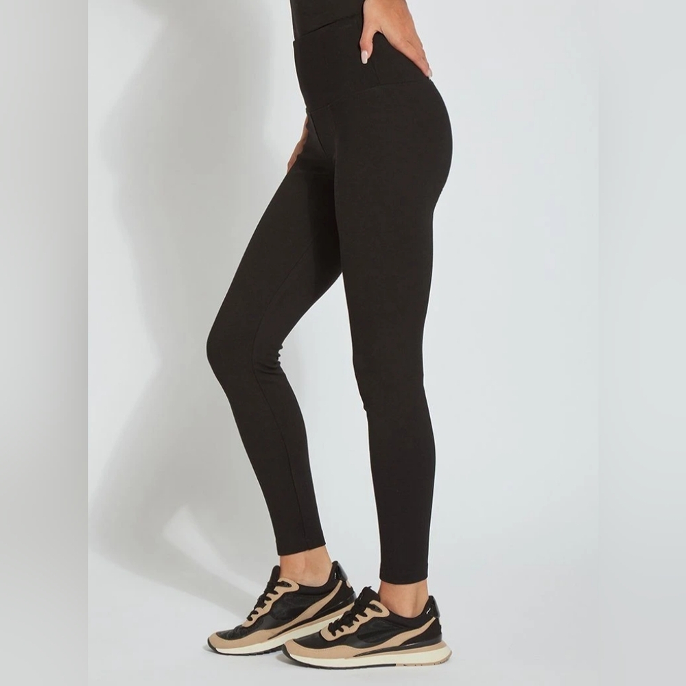 Lysse - Center Seam Ponte Leggings 10-1519-M2 | Size Small | Black